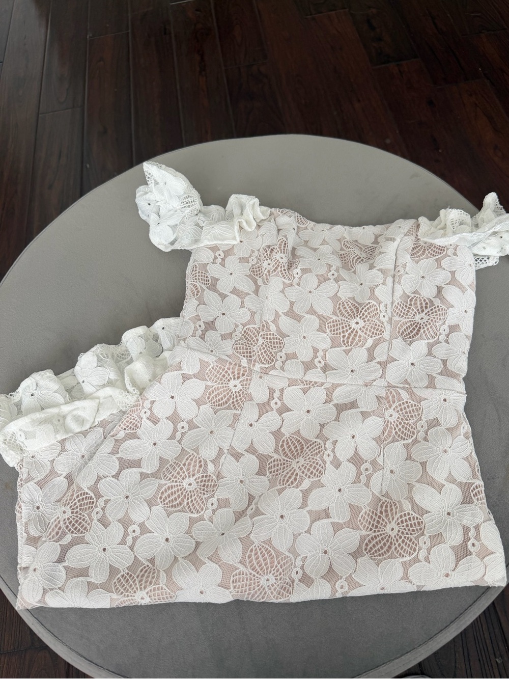 Saige and Paige White Lace Mini Dress XS